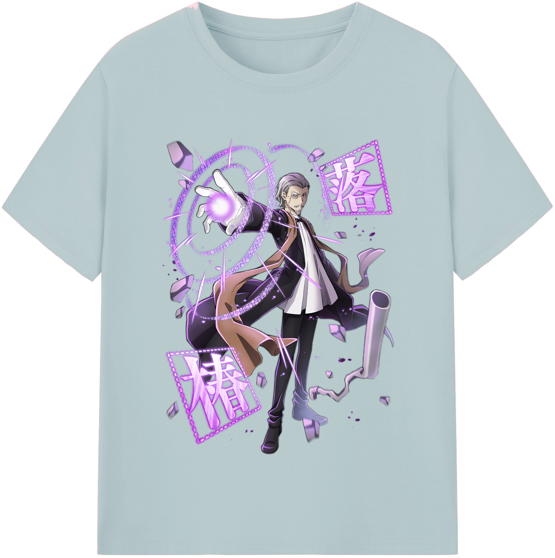 （画像用） 文豪ストレイドッグス Bungo Stray Dogs 綿100％半袖Tシャツ（フロントプリント）